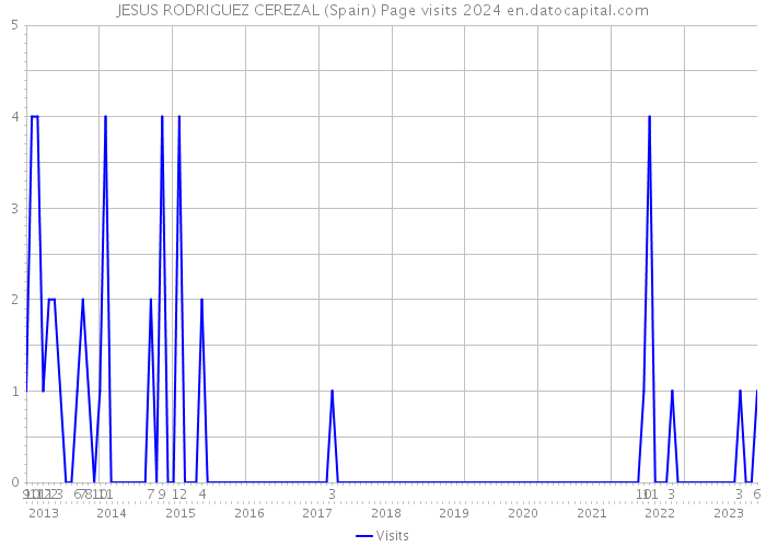 JESUS RODRIGUEZ CEREZAL (Spain) Page visits 2024 