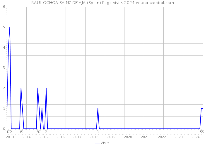RAUL OCHOA SAINZ DE AJA (Spain) Page visits 2024 
