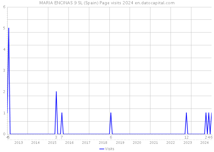 MARIA ENCINAS 9 SL (Spain) Page visits 2024 