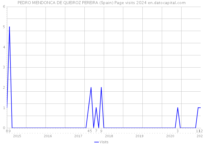 PEDRO MENDONCA DE QUEIROZ PEREIRA (Spain) Page visits 2024 