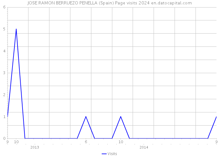 JOSE RAMON BERRUEZO PENELLA (Spain) Page visits 2024 