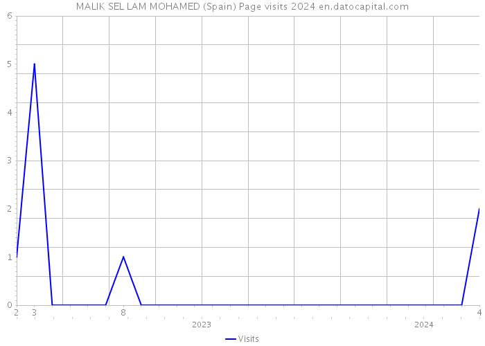 MALIK SEL LAM MOHAMED (Spain) Page visits 2024 