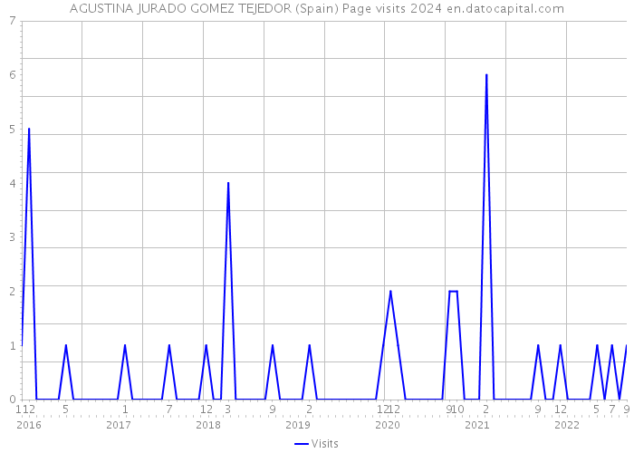 AGUSTINA JURADO GOMEZ TEJEDOR (Spain) Page visits 2024 