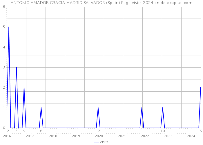 ANTONIO AMADOR GRACIA MADRID SALVADOR (Spain) Page visits 2024 
