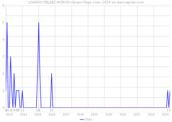 LISARDO PELAEZ MORON (Spain) Page visits 2024 