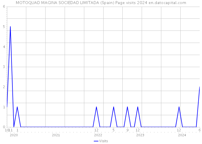 MOTOQUAD MAGINA SOCIEDAD LIMITADA (Spain) Page visits 2024 
