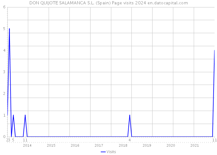DON QUIJOTE SALAMANCA S.L. (Spain) Page visits 2024 