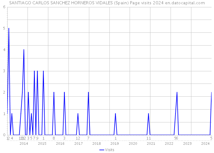 SANTIAGO CARLOS SANCHEZ HORNEROS VIDALES (Spain) Page visits 2024 