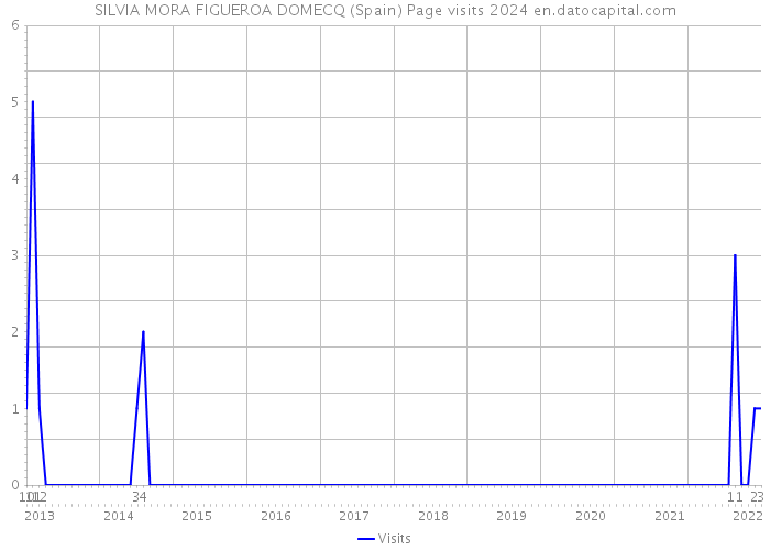 SILVIA MORA FIGUEROA DOMECQ (Spain) Page visits 2024 