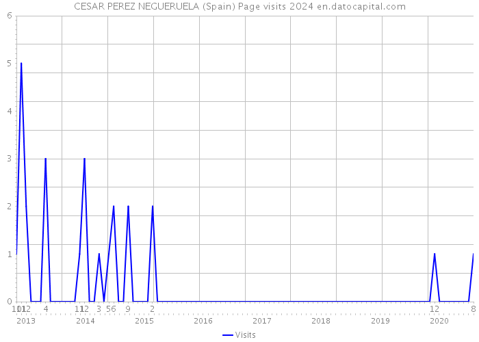 CESAR PEREZ NEGUERUELA (Spain) Page visits 2024 