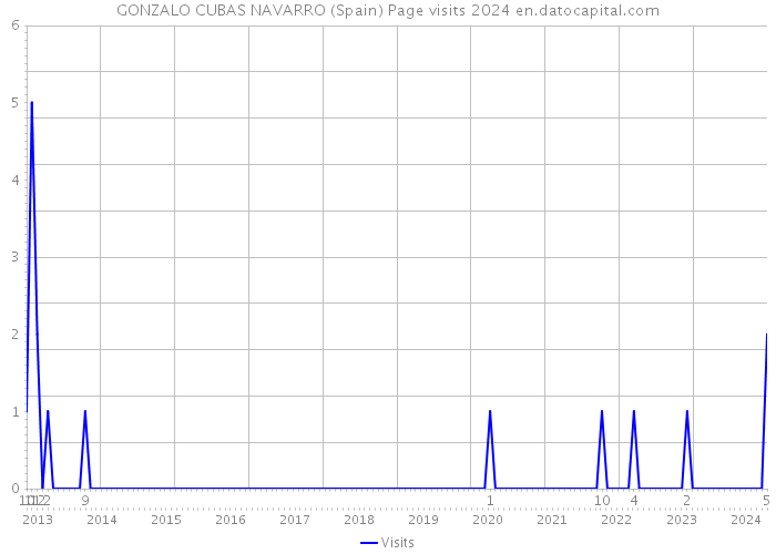 GONZALO CUBAS NAVARRO (Spain) Page visits 2024 