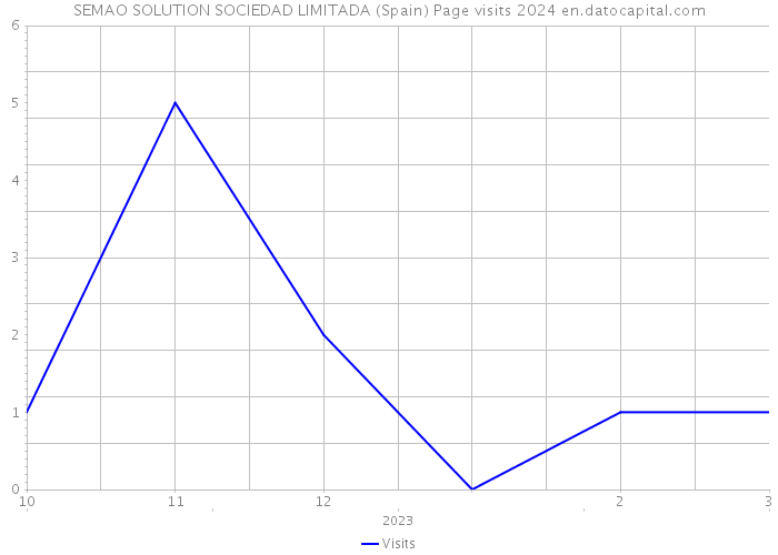 SEMAO SOLUTION SOCIEDAD LIMITADA (Spain) Page visits 2024 