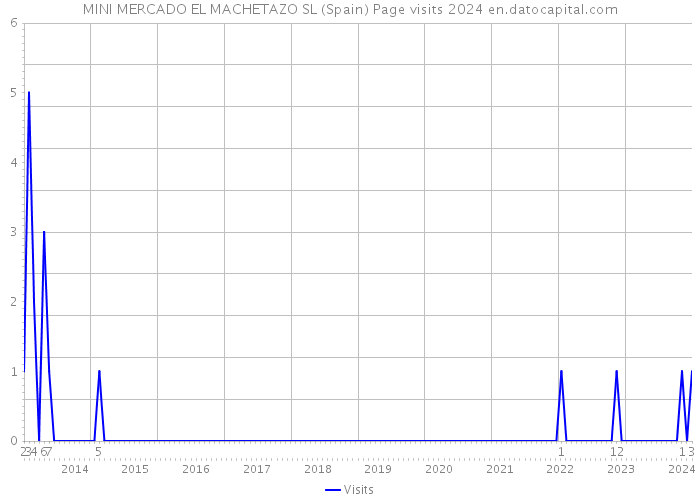 MINI MERCADO EL MACHETAZO SL (Spain) Page visits 2024 