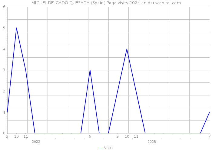 MIGUEL DELGADO QUESADA (Spain) Page visits 2024 
