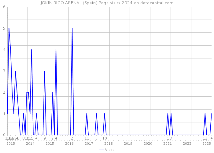 JOKIN RICO ARENAL (Spain) Page visits 2024 