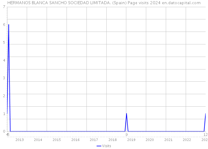 HERMANOS BLANCA SANCHO SOCIEDAD LIMITADA. (Spain) Page visits 2024 