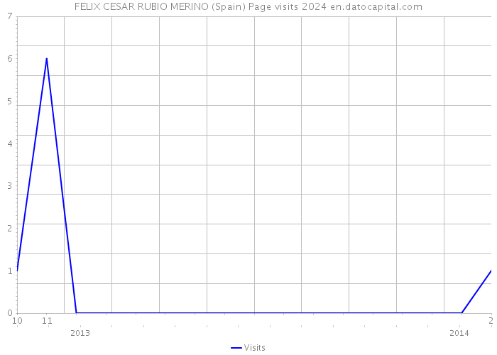 FELIX CESAR RUBIO MERINO (Spain) Page visits 2024 