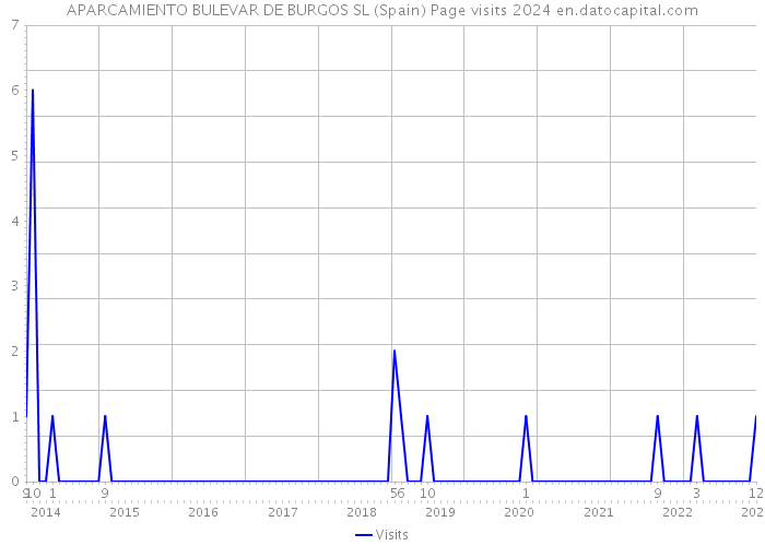 APARCAMIENTO BULEVAR DE BURGOS SL (Spain) Page visits 2024 