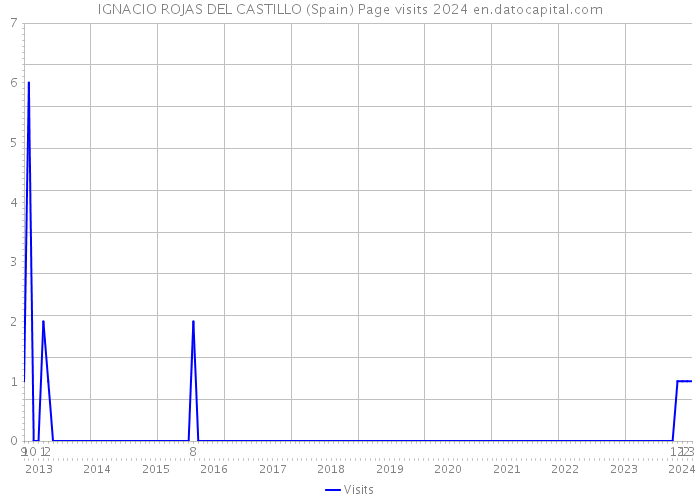 IGNACIO ROJAS DEL CASTILLO (Spain) Page visits 2024 