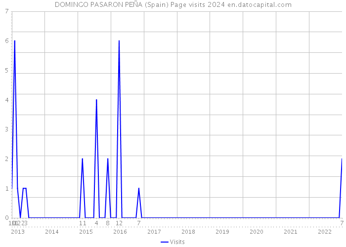 DOMINGO PASARON PEÑA (Spain) Page visits 2024 