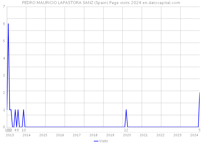 PEDRO MAURICIO LAPASTORA SANZ (Spain) Page visits 2024 
