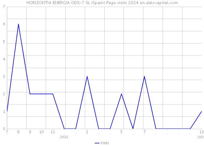 HORIZONTIA ENERGIA ODS-7 SL (Spain) Page visits 2024 