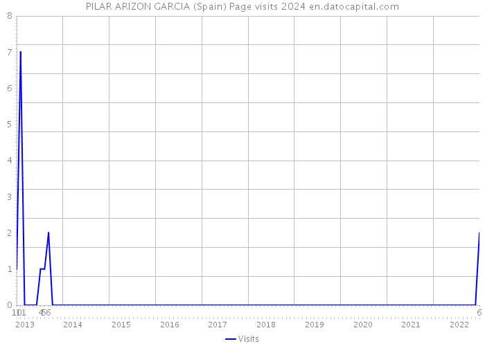 PILAR ARIZON GARCIA (Spain) Page visits 2024 