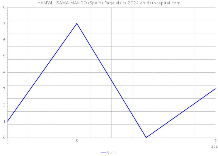 HAMWI USAMA MANDO (Spain) Page visits 2024 