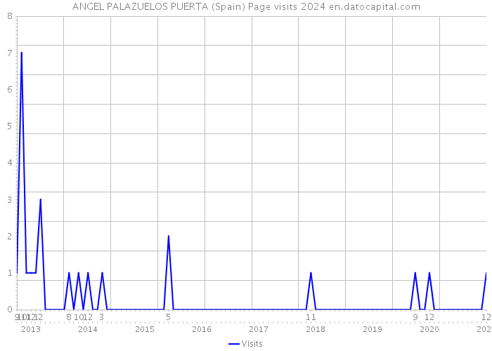ANGEL PALAZUELOS PUERTA (Spain) Page visits 2024 