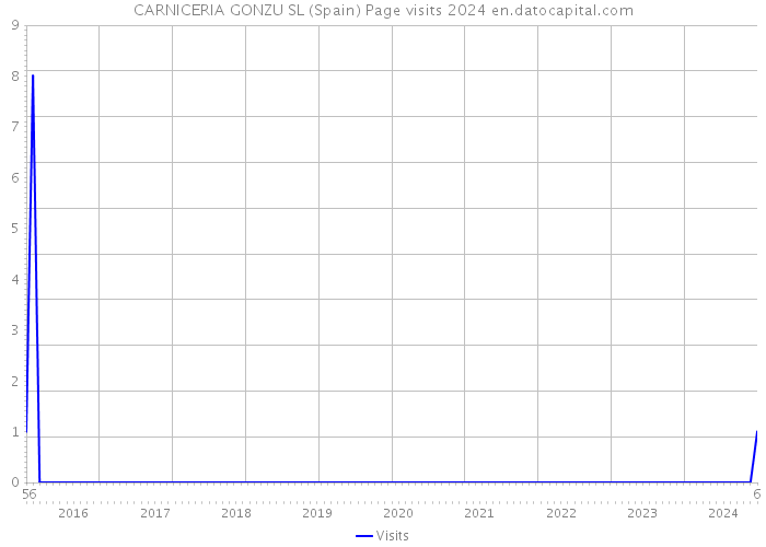 CARNICERIA GONZU SL (Spain) Page visits 2024 