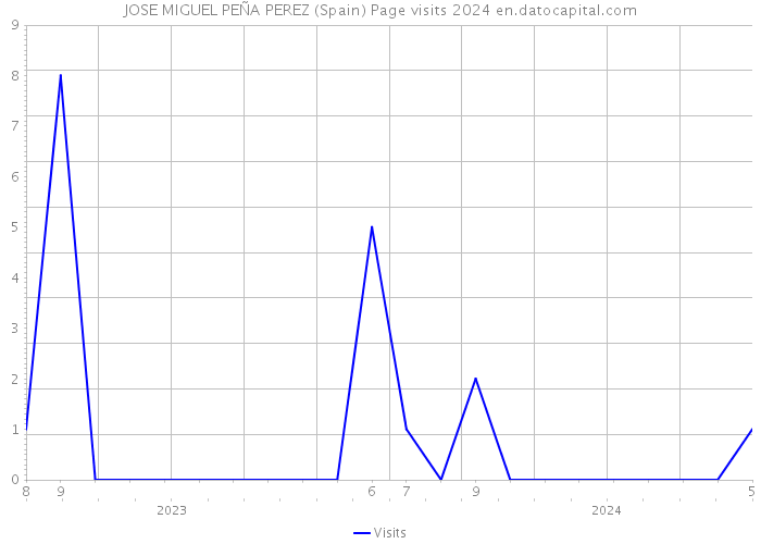 JOSE MIGUEL PEÑA PEREZ (Spain) Page visits 2024 