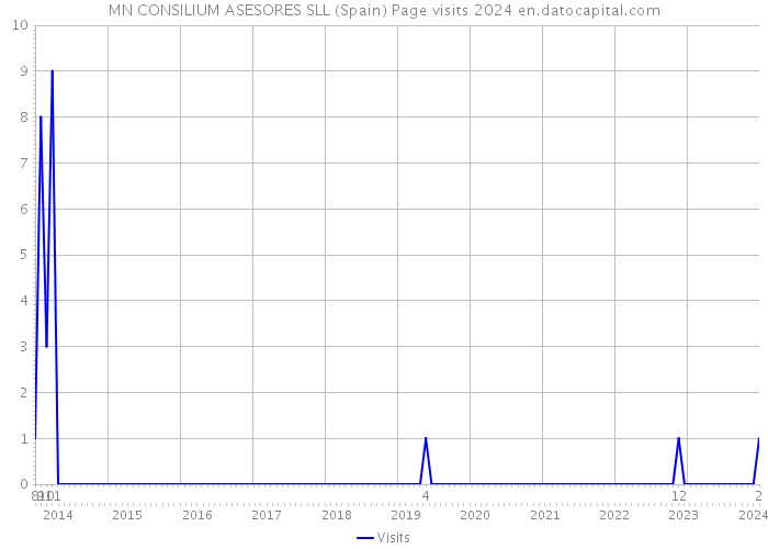 MN CONSILIUM ASESORES SLL (Spain) Page visits 2024 