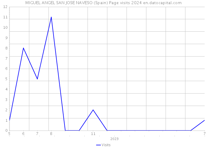 MIGUEL ANGEL SAN JOSE NAVESO (Spain) Page visits 2024 