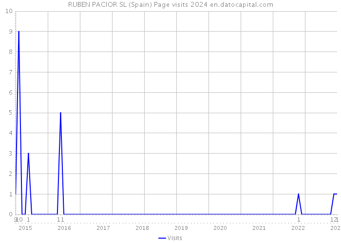 RUBEN PACIOR SL (Spain) Page visits 2024 