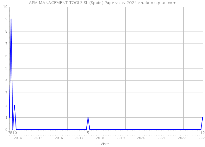 APM MANAGEMENT TOOLS SL (Spain) Page visits 2024 