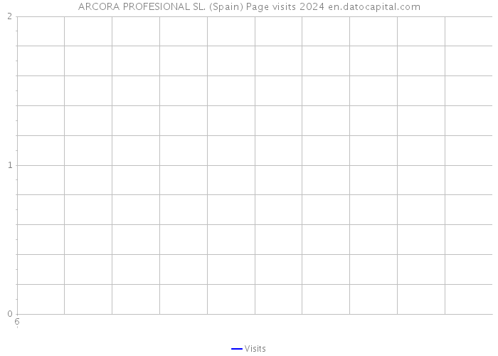 ARCORA PROFESIONAL SL. (Spain) Page visits 2024 