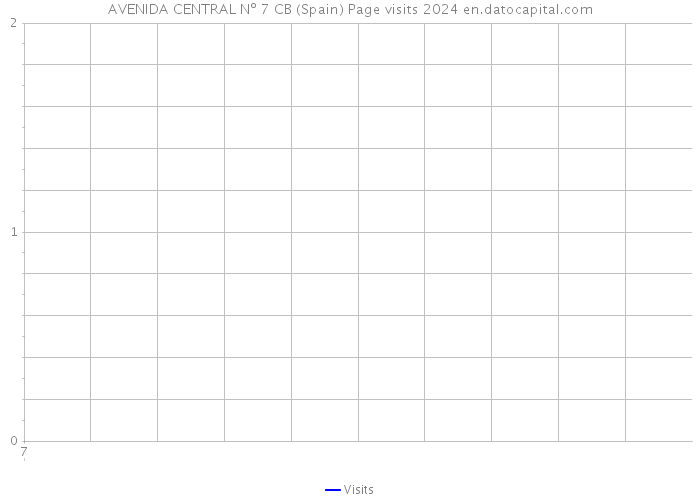 AVENIDA CENTRAL Nº 7 CB (Spain) Page visits 2024 