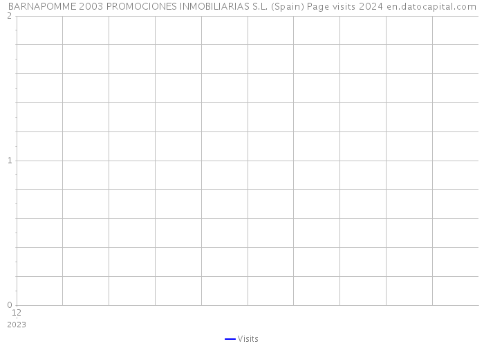BARNAPOMME 2003 PROMOCIONES INMOBILIARIAS S.L. (Spain) Page visits 2024 