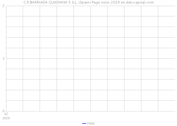 C.P.BARRIADA GUADIANA 5 S.L. (Spain) Page visits 2024 