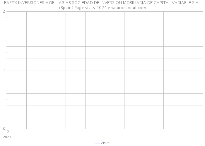 FAZYX INVERSIONES MOBILIARIAS SOCIEDAD DE INVERSION MOBILIARIA DE CAPITAL VARIABLE S.A. (Spain) Page visits 2024 