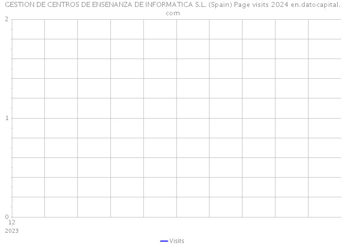 GESTION DE CENTROS DE ENSENANZA DE INFORMATICA S.L. (Spain) Page visits 2024 
