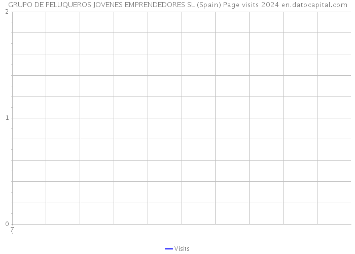 GRUPO DE PELUQUEROS JOVENES EMPRENDEDORES SL (Spain) Page visits 2024 