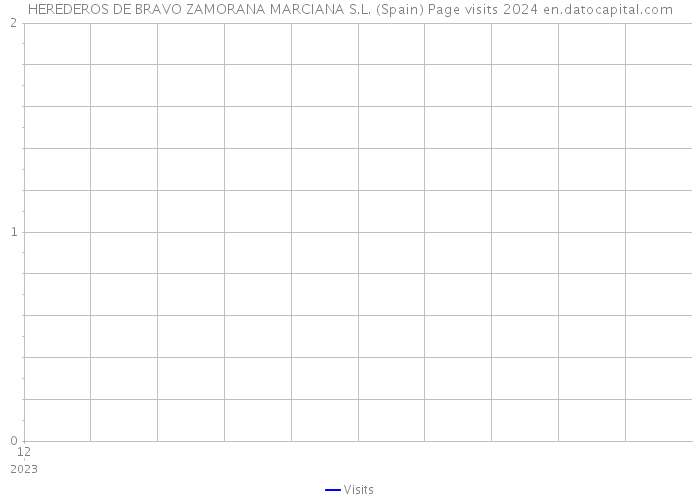 HEREDEROS DE BRAVO ZAMORANA MARCIANA S.L. (Spain) Page visits 2024 
