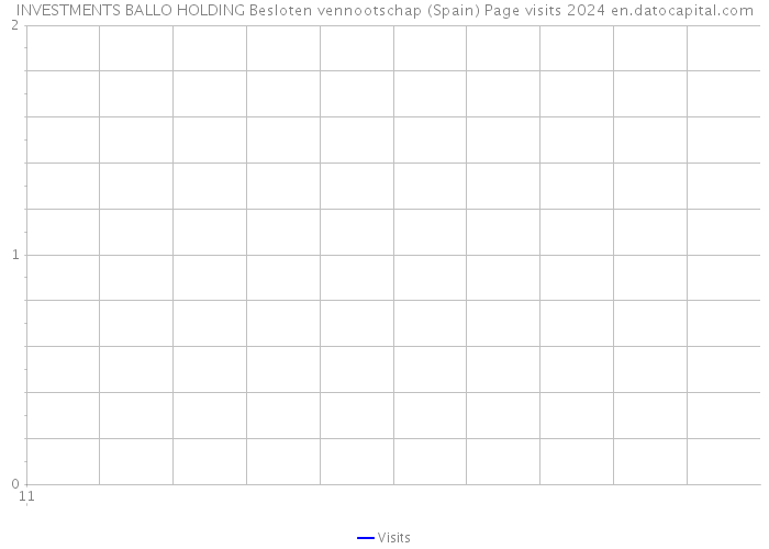 INVESTMENTS BALLO HOLDING Besloten vennootschap (Spain) Page visits 2024 