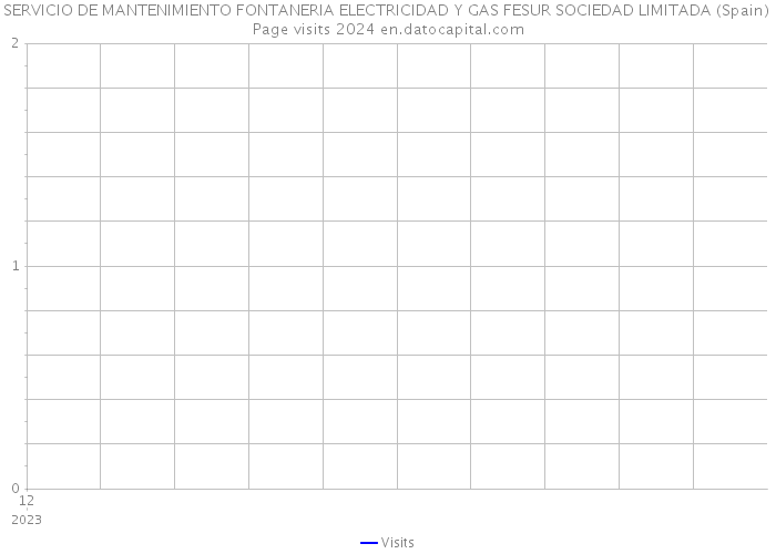 SERVICIO DE MANTENIMIENTO FONTANERIA ELECTRICIDAD Y GAS FESUR SOCIEDAD LIMITADA (Spain) Page visits 2024 