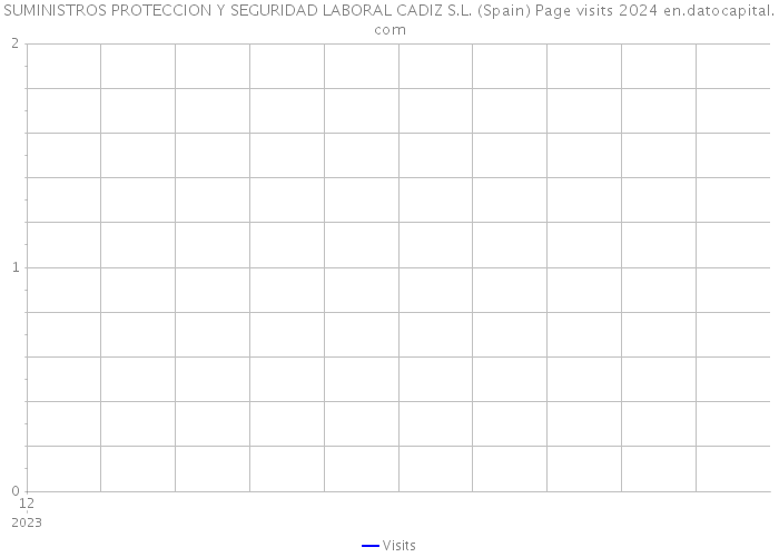 SUMINISTROS PROTECCION Y SEGURIDAD LABORAL CADIZ S.L. (Spain) Page visits 2024 