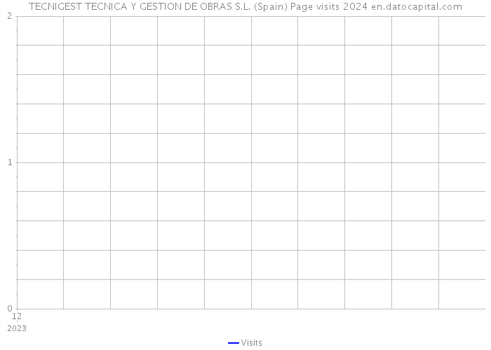 TECNIGEST TECNICA Y GESTION DE OBRAS S.L. (Spain) Page visits 2024 