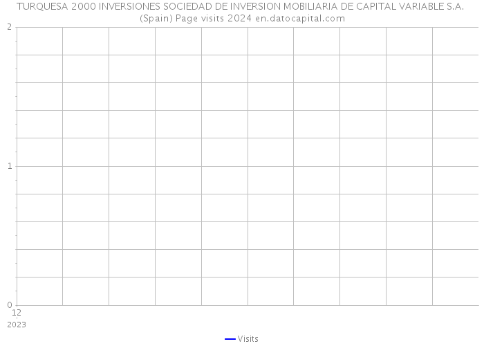TURQUESA 2000 INVERSIONES SOCIEDAD DE INVERSION MOBILIARIA DE CAPITAL VARIABLE S.A. (Spain) Page visits 2024 