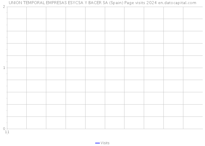 UNION TEMPORAL EMPRESAS ESYCSA Y BACER SA (Spain) Page visits 2024 