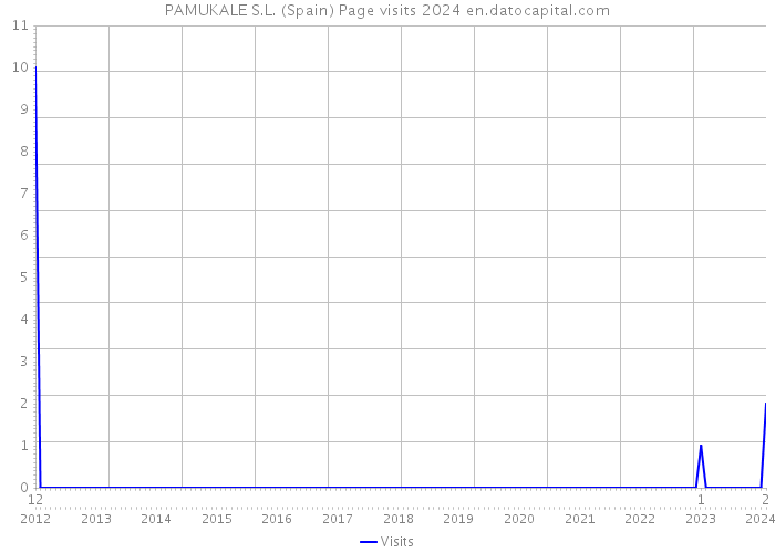 PAMUKALE S.L. (Spain) Page visits 2024 